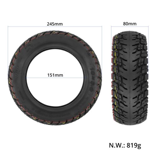 10" *3 off-road tömlő nélküli gumi 