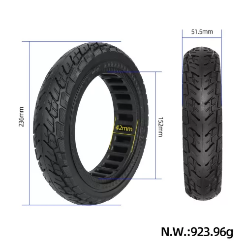  10x2,125/250x54 Tömör gumi /Ninebot F20F25F30F40/Mi4 