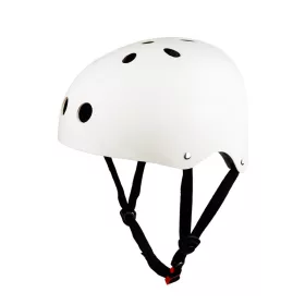 Fehér állítható sport-rolleres-biciklis bukósisak (M) 