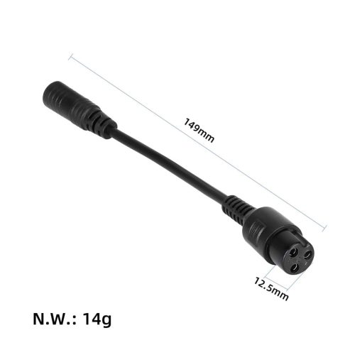 adapter cable of DC2.1 to GX16 big aviation head with 3 pins