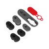 Black silicone sleeve and red magnetic cover for Xiaomi 4 Pro scooters