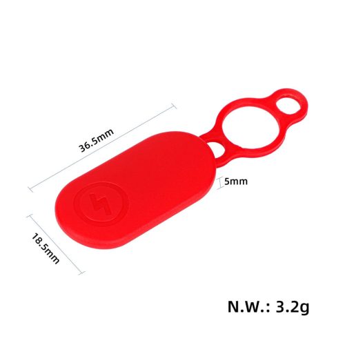 Black silicone sleeve and red magnetic cover for Xiaomi 4 Pro scooters