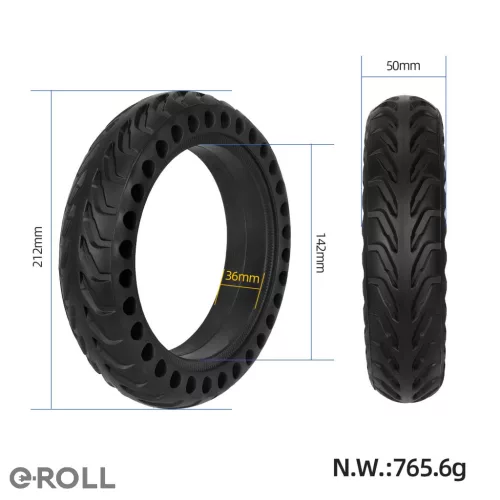 8 1/2x2 tömör gumi- fekete-8,5 Xiaomi M365