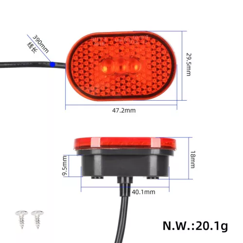 Xiaomi V2 hátsó lámpa Xiaomi M365 ( nagyobb ) ( Pro2 )