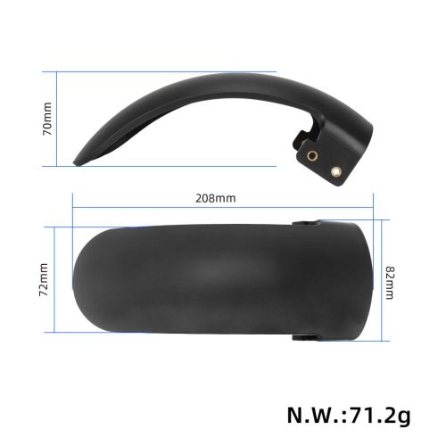 Gray front fender for xiaomi4 Ultra scooters