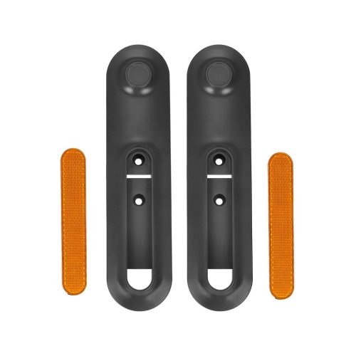 Gray left and right rear decorative Shells+yellow reflector bars for xiaomi4 Ultra scooters
