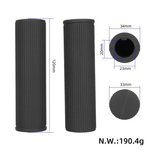 Black handlebar covers for Xiaomi 4 Pro scooters