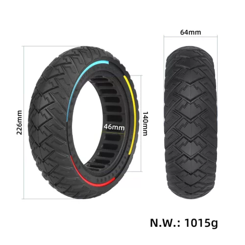  9,5x2,5 off-road tömör gumi 3 színnel 