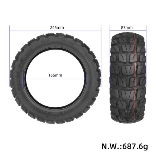 80/65-6.5 off-road outer tire for KUGOO M4/M4 Pro scooter
