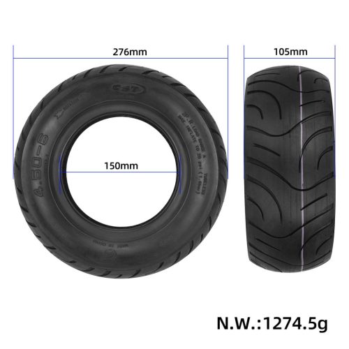 10" CST4.50-6 city road tubeless tire