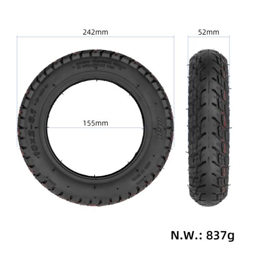  Self-repairing 10*2-6.1 Off-road Tubeless Tire with Goo