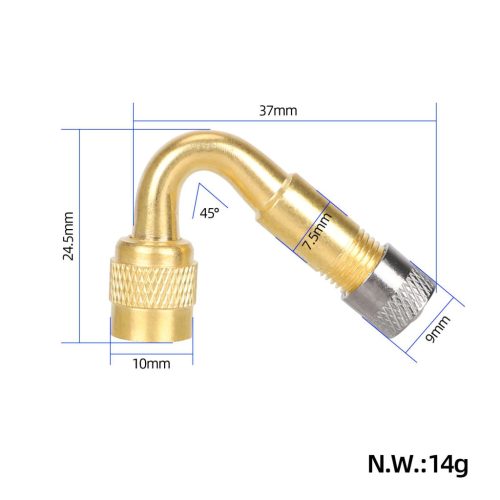 Gold 45 degree air nozzle