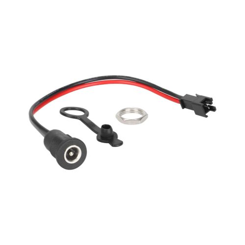 DC2.1 charging cable with 2 pin black connector