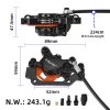 1 Kit NUTT Hydraulic Brake with 180cm brake cabe and 220mm oli tubes