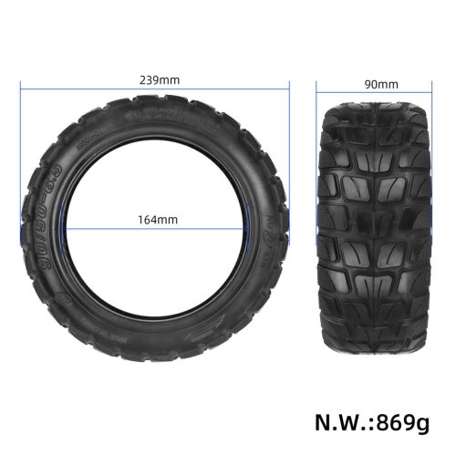 Wanda 90/50-6.5 reinforced off road tubeless tire for Kukirin M5 pro scooter