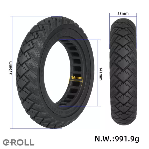 10x2.125 off-road tömör gumi (ID 141mm & slot 36mm) M365 Pro Pro2 1S HX X6 X7 X8