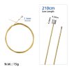 1.2 (1*19)*2.1 meters gold grinding 304 universal rear speed wire core