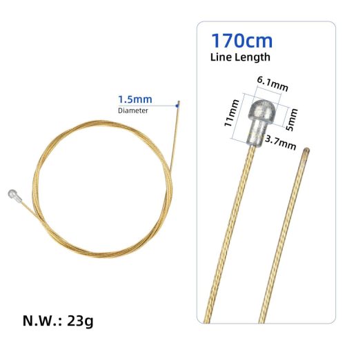 1.5 (1*19)*1.7 meters gold grinding 304 road rear brake cable core
