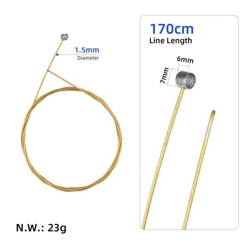 1.5 (1*19)*1.7 meters gold grinding 304 mountain rear brake cable core
