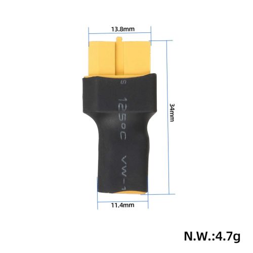 XT30 male to XT60 female adapter