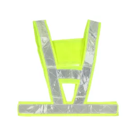Fluorescent green V-reflective vest