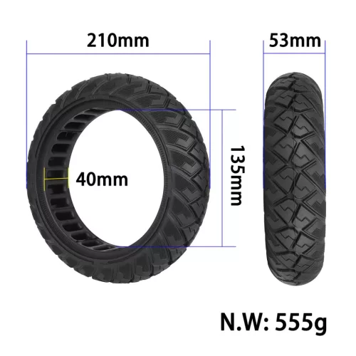 8,1x2,0 off-road tömör gumi /Xiaomi 4 go/ Ninebot E2 E2 Pro E2 Plus