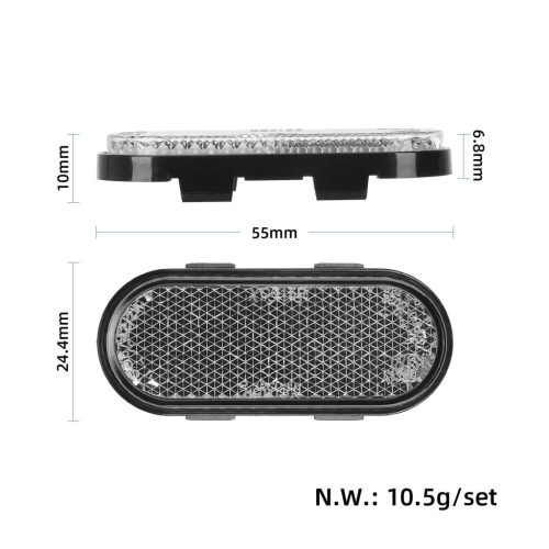 Siliver front reflector for Xiaomi Elite/4Lite(2nd Gen) scooter