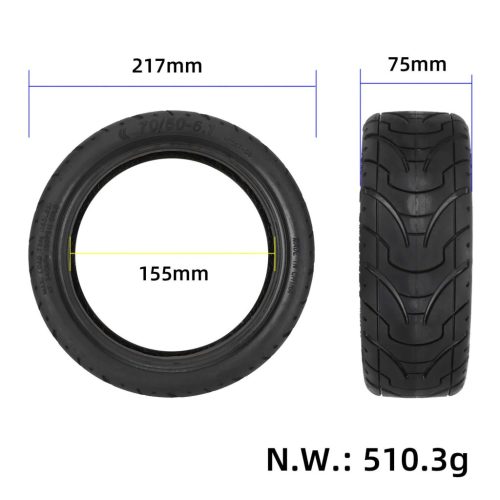 8,5" 70/50-6.1 widened outer tire