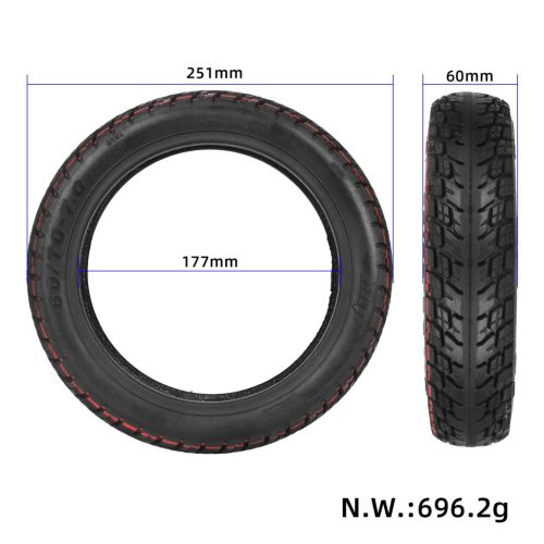  60/70-7.0 self-repairing off-road tubeless tire with goo for Xiaomi 4 Pro/4 Pro Max scooters