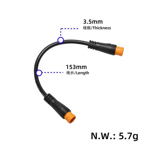 E-bike Connection Cable with 3 Pin Male to Male Plugs