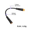 E-bike Connection Cable with 3 Pin Female to Male Plugs