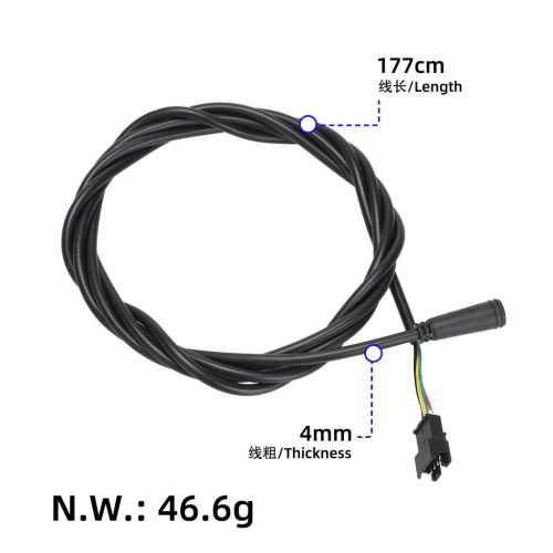 Black display/controller cable for Smartgyro K2 SmartGyro-Speedway/Rockway scooter