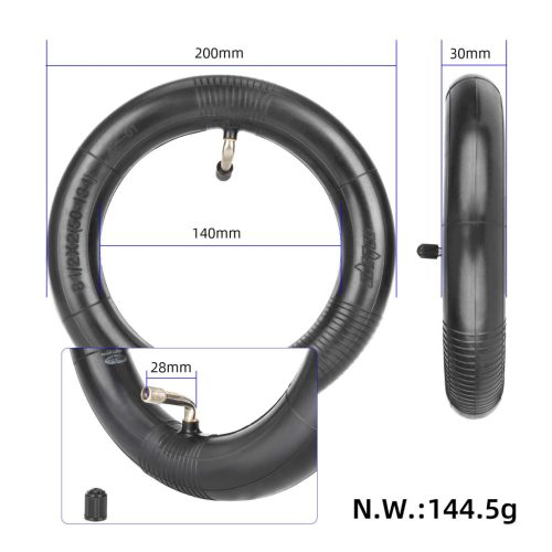 reinforced 8 1/2*2(50-134mm) inner tube with 90 degree for Zero 9 scooter