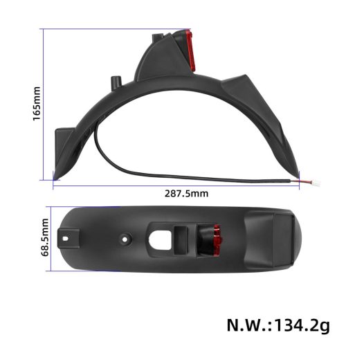original DE rear mudguard kit with taillight for Xiaomi 4 Lite (2Gen) scooter