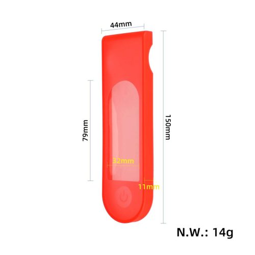 Red waterproof silicone display cover with glue for Xiaomi 4Ultra
