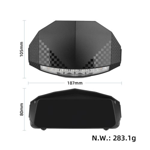 Kukirin G2 első lámpa