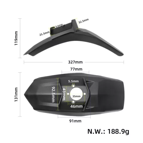 Kukirin G4 Max első sárvédő