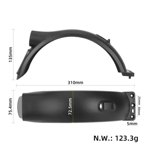 Xiaomi 6 Lite hátsó sárvédő (prizma nélküli)