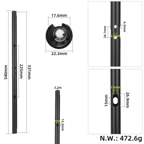 Xiaomi 6 elektromos roller kormány