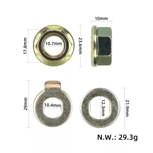 Motortengely rögzítőcsavar anyával – Kukirin G2, G3, G4, M4 Max, G2 Pro (12 mm)