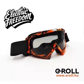   WB-P21 Cross rolleres/biciklis szemüveg (sötét plexivel) Narancssárga /fekete