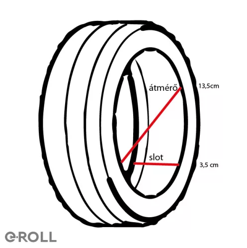 8,5x2 Tömör gumi/ standard  